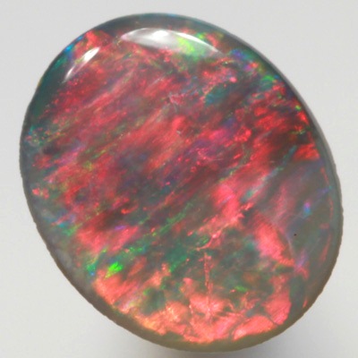 SOLID SEMI BLACK OPAL Bright cherry fire red